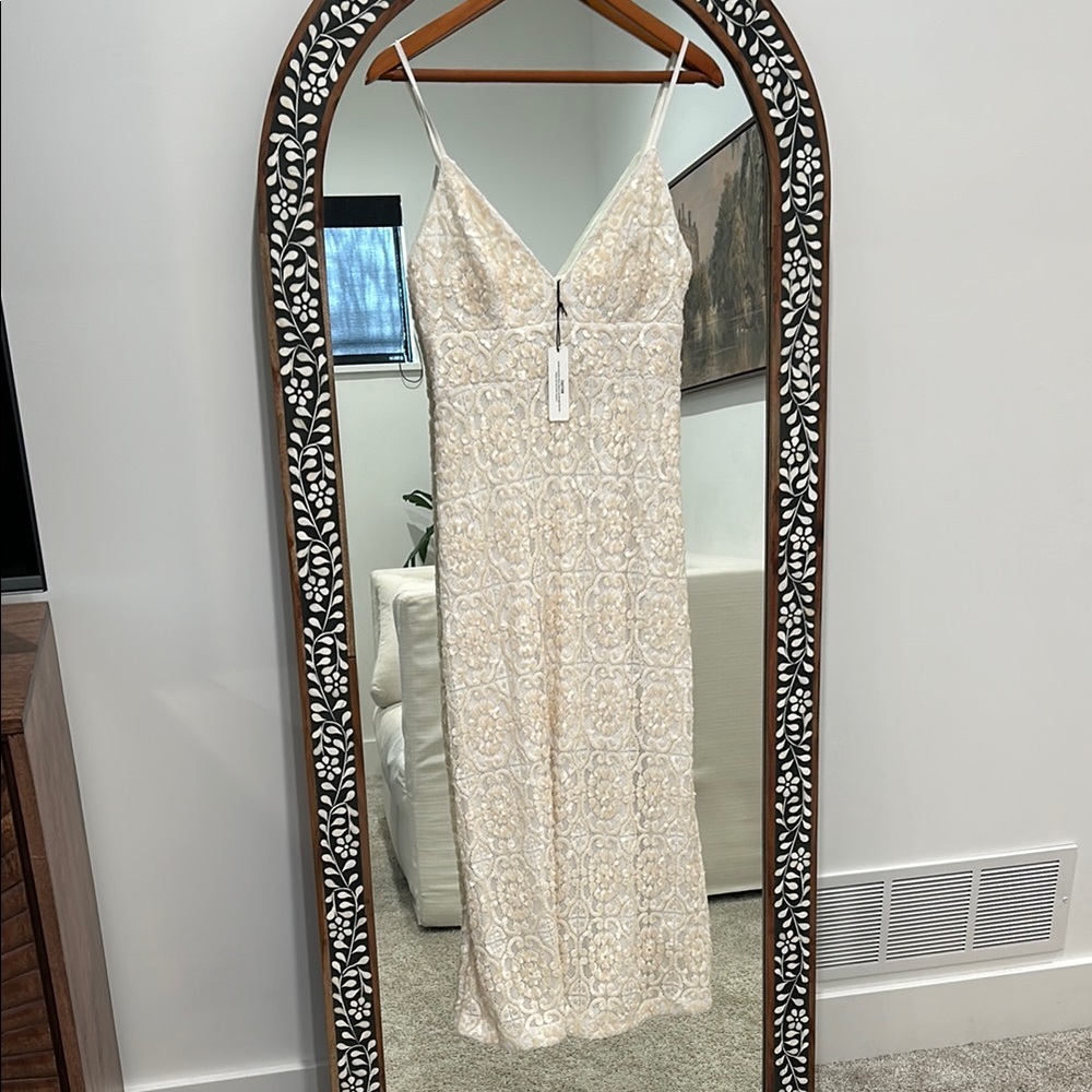 NWT Express Bridal Sequin Embellished Dress